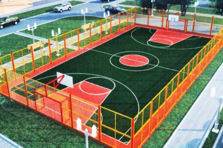 Строительство детских и спортивных площадок